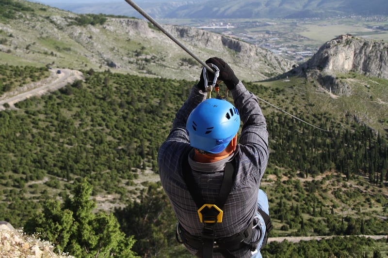 Ziplining at Adventure Park